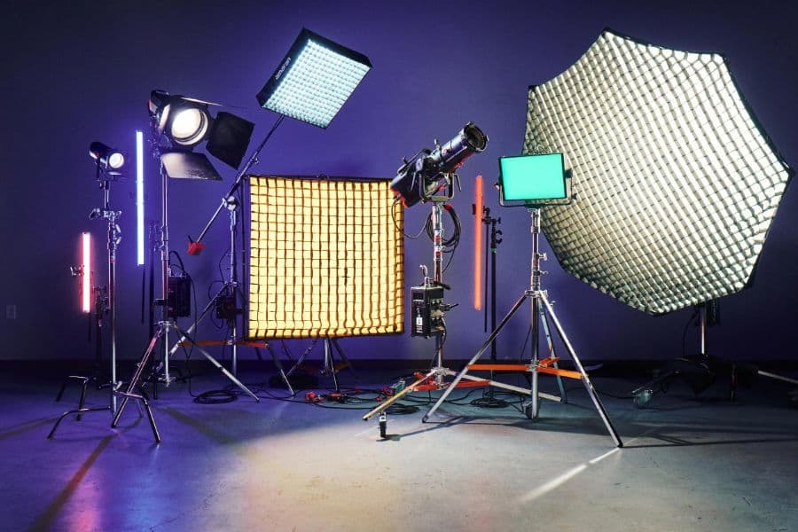 Studio lighting setup