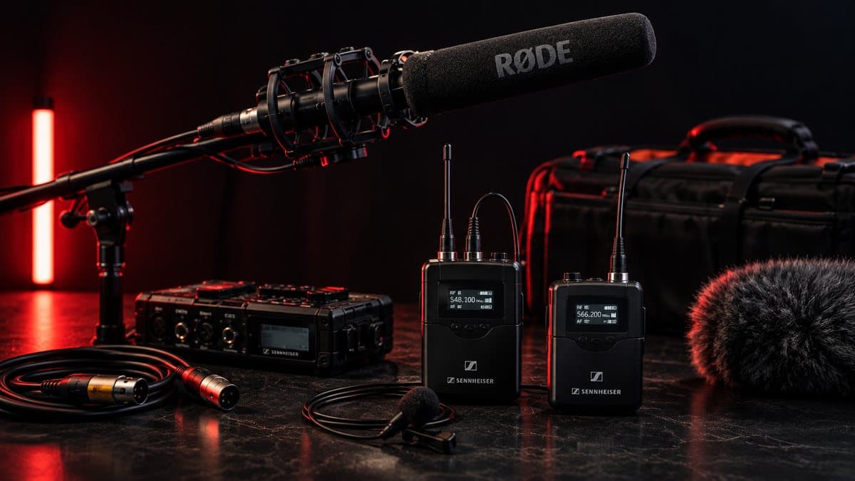 Shotgun and wireless microphone systems